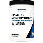 Prime Members: 1.1-lb Nutricost Creatine Monohydrate Micronized Powder (Unflavored) $16.45 + Free Shipping