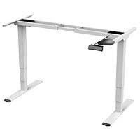 Workstream by Monoprice Dual Motor Height Adjustable 3-Stage Electric Sit-Stand Desk Frame, v2, White $199