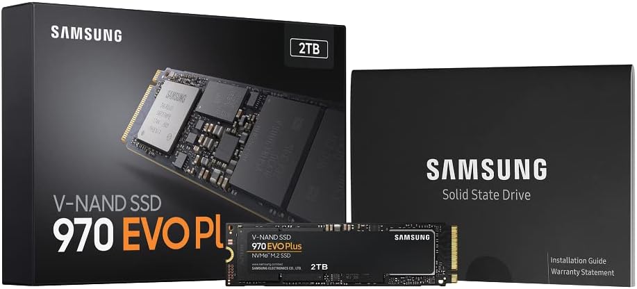 SAMSUNG 970 EVO Plus 2TB SSD NVMe (MZ-V7S2T0B/AM) at Amazon $102.77