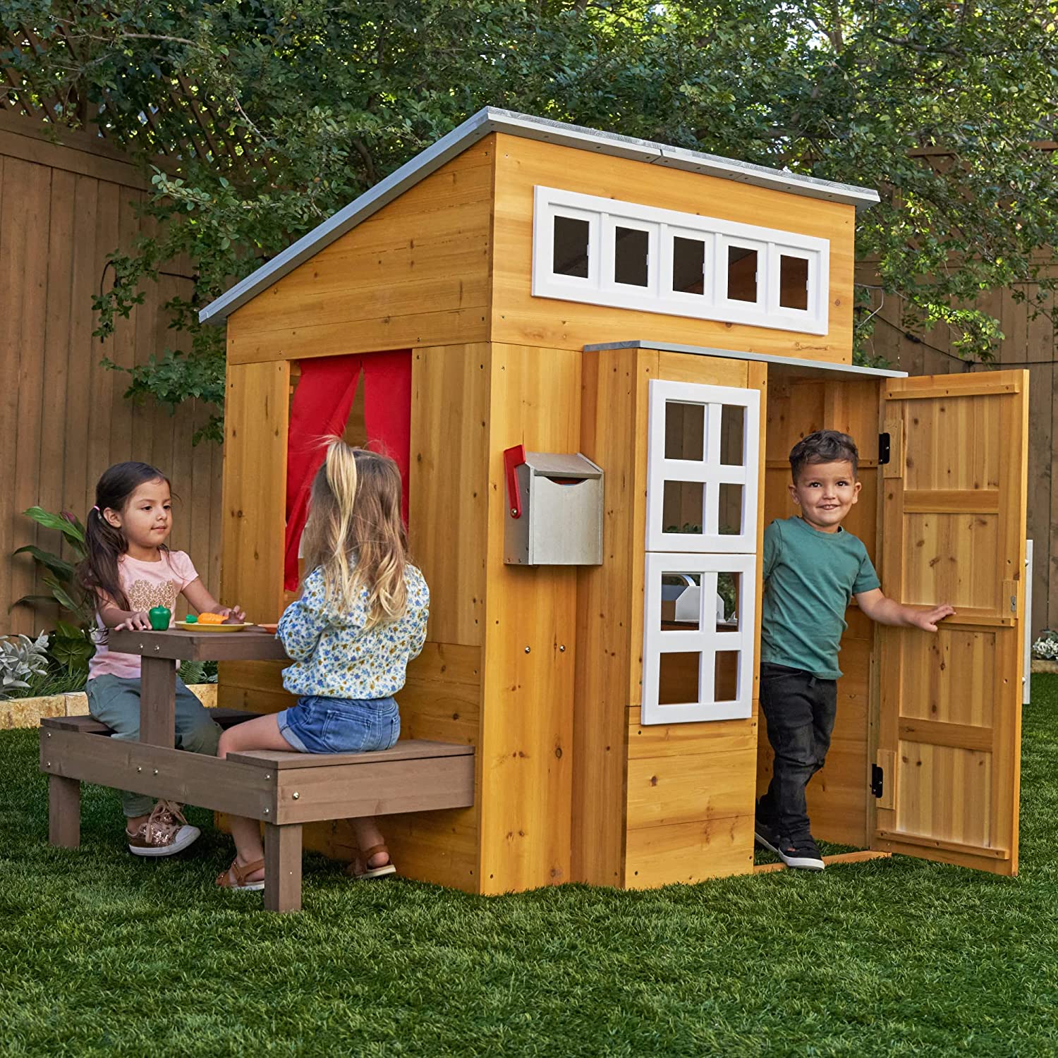 KidKraft Modern Outdoor Wooden Playhouse $244.99, 46% off @ Amazon