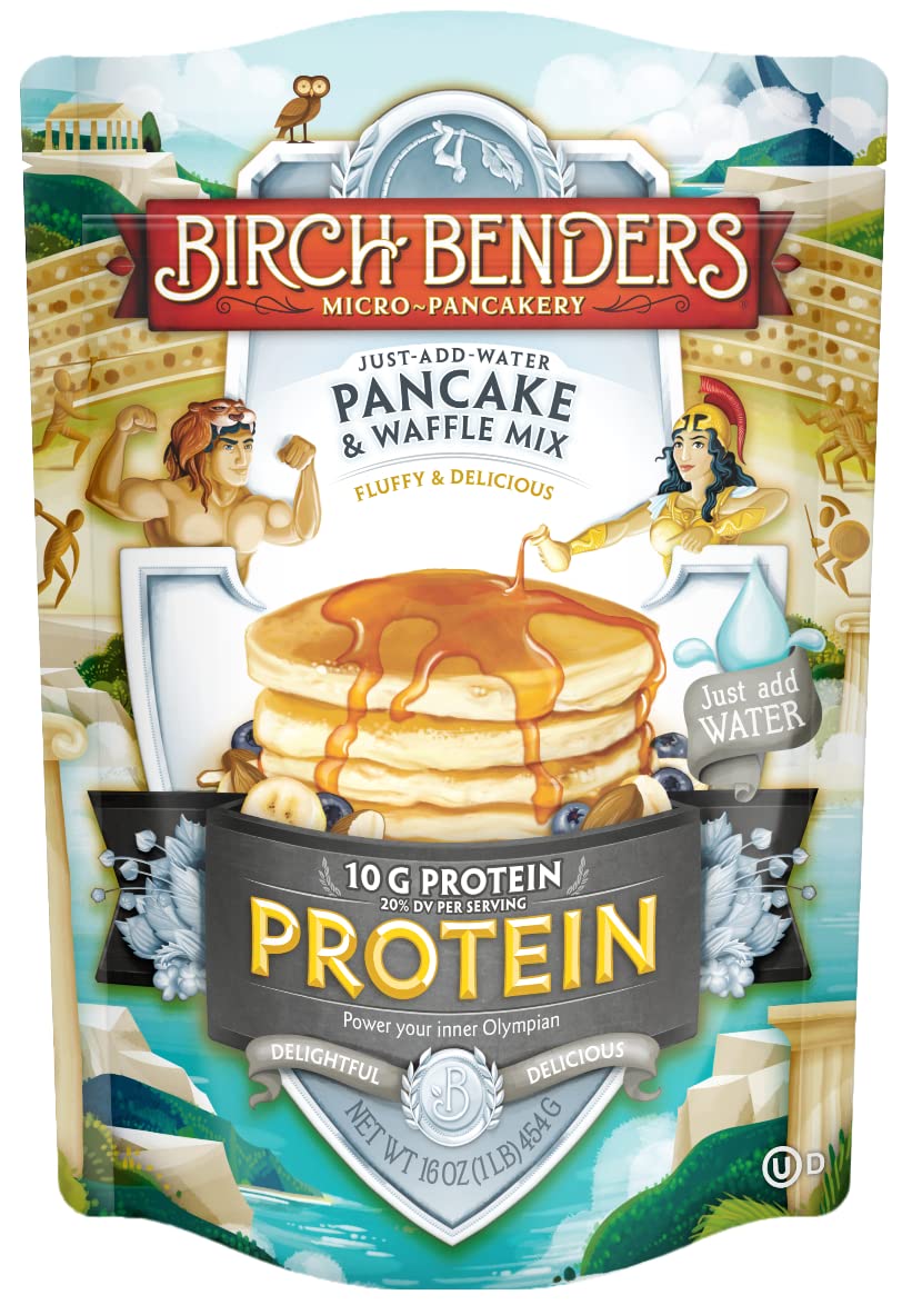 Birch Benders Pancake and Waffle Mix with Whey, Protein, 16 Oz - $3.41 or less S&S Amazon.com