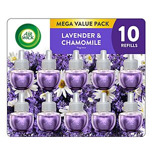10-pk Air Wick Scented Oils Refills (Lavender & Chamomile) $14.85 w/ Subscribe & Save