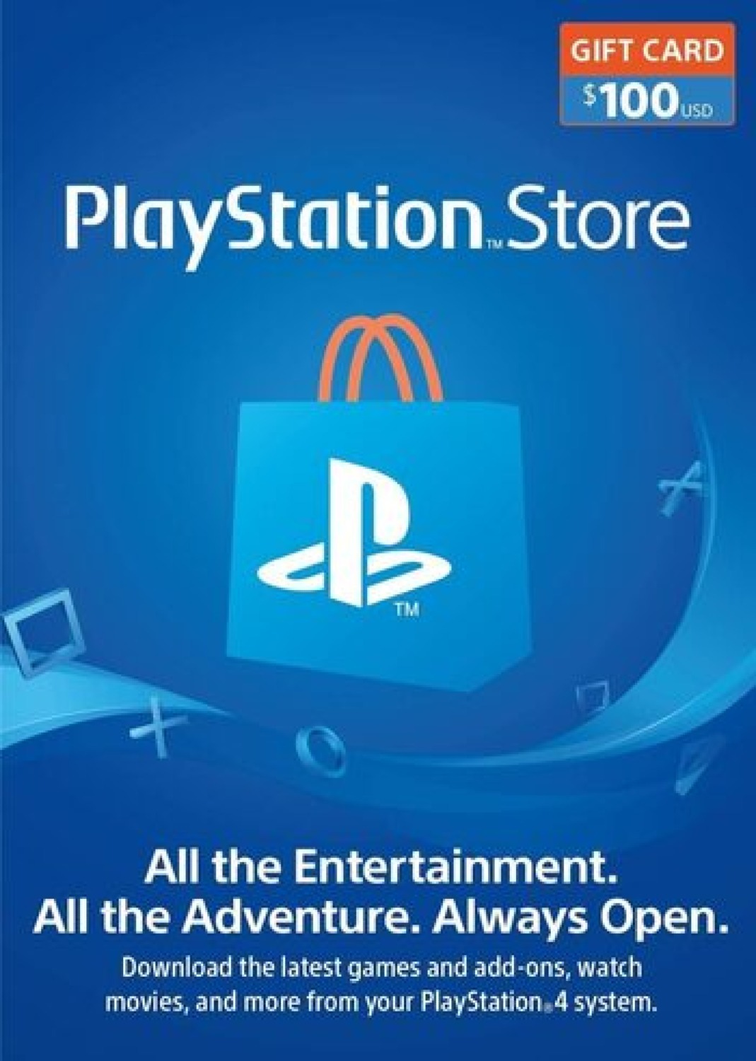 $100 PlayStation Gift Card (Digital Delivery) ~$86