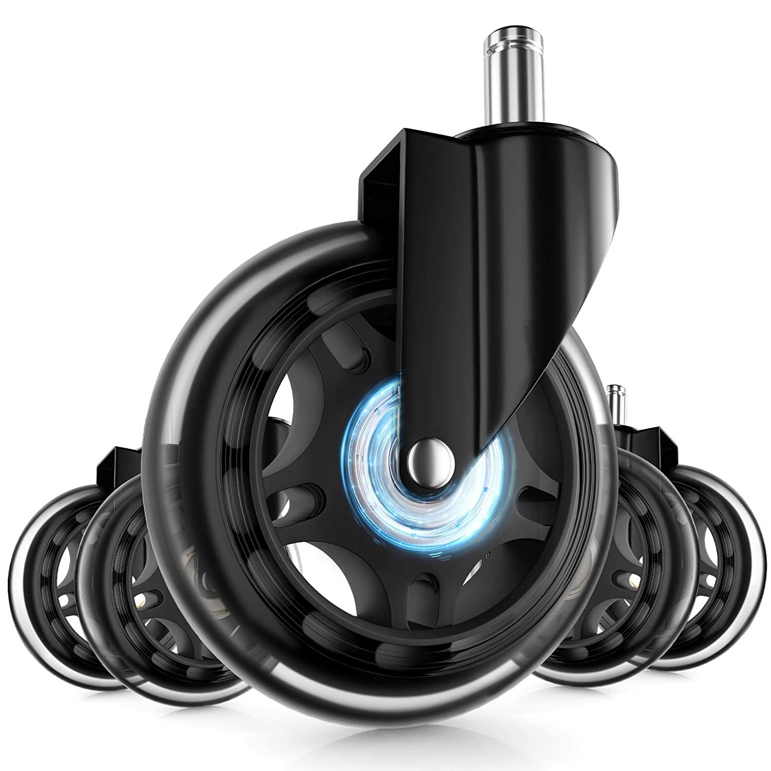 Ameriergo Office Chair Caster Wheels Set of 5 $10 + Free Shipping w/ Prime or on orders $25+