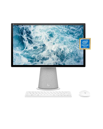 HP Chromebase 21.5" All-in-One Desktop, Intel Pentium Gold 6405U Processor, 4 GB RAM, 64 GB Storage, Rotating Full HD IPS Touchscreen, Chrome OS, Bluetooth Keyboard Mouse $299