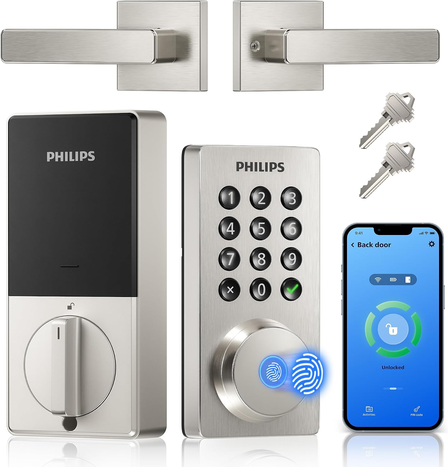 Philips WiFi Keypad Door Lock with Handle