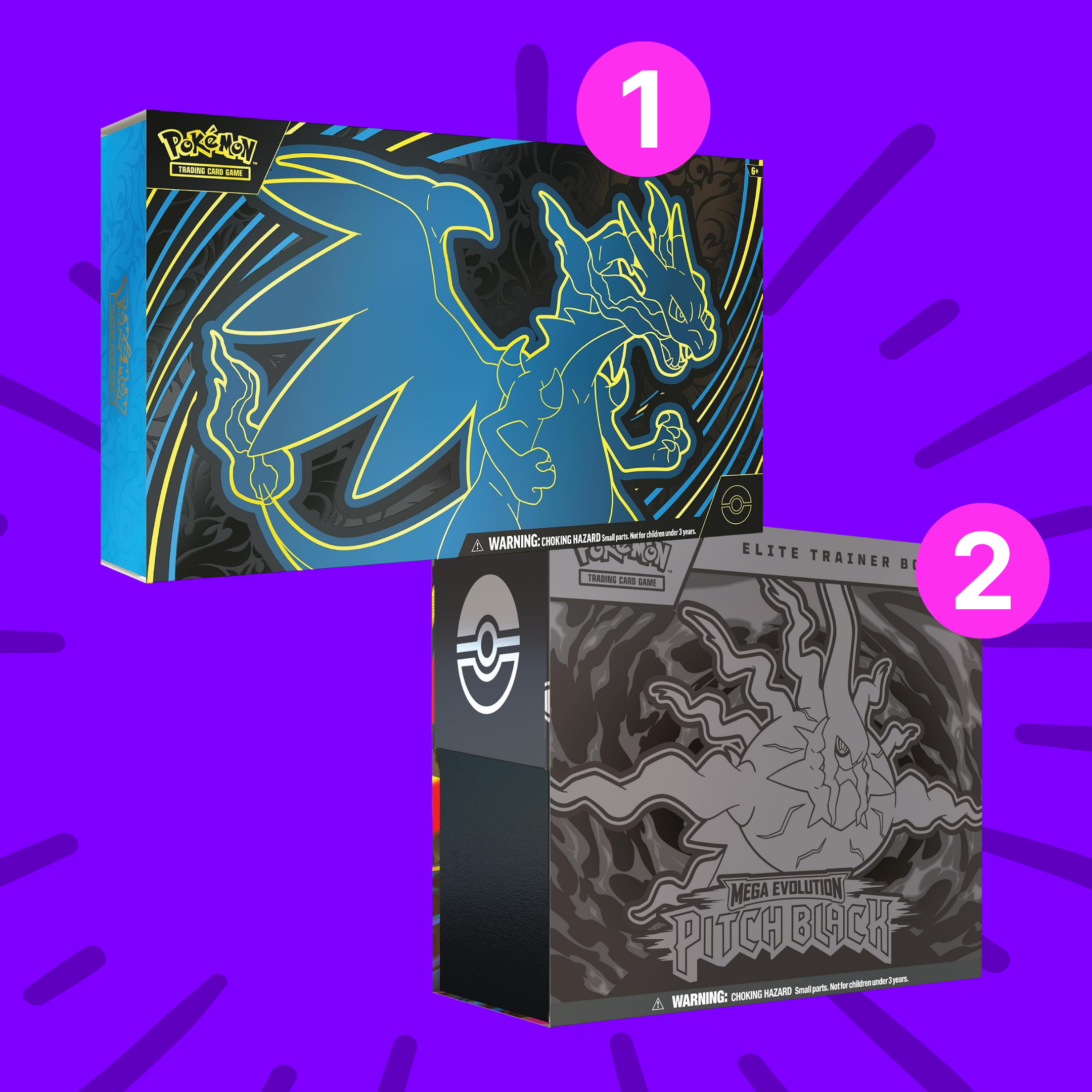 Pokémon TCG: Mega Charizard X ex UPC + Pitch Black ETB