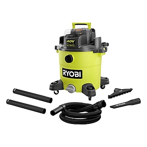 Select Home Depot Stores: RYOBI 40V 10-Gal Cordless Wet/Dry Vacuum (Tool Only) $50.05 (In-Store Only)