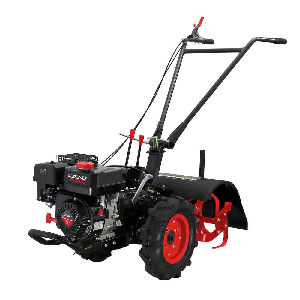 20" Legend Force 4-Cycle 212 cc Gas Gear Drive Tiller $199 + Free Shipping