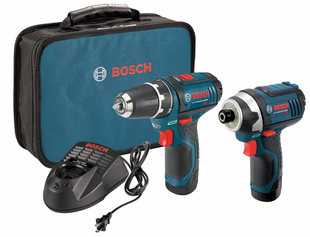 Bosch  2-Tool 12-volt Power Tool Combo Kit with Soft Case (2 Li-ion Batteries Included and Charger Included) $109
