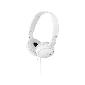 Sony ZX Series Wired On-Ear Headphones, White MDR-ZX110 $9.99 + Free Shipping w/ Prime or on $35+