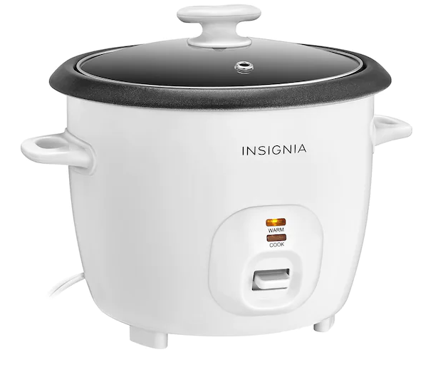 Insignia™ - 2.6-Quart Rice Cooker - White for 9.99 $9.99
