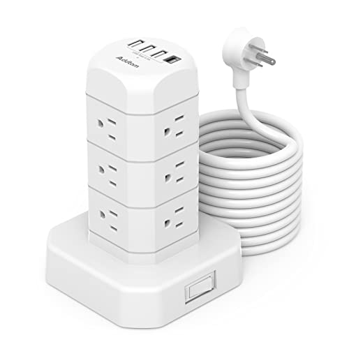 Power Strip Tower Surge Protector - 10 FT for $19.99+F/S w Prime