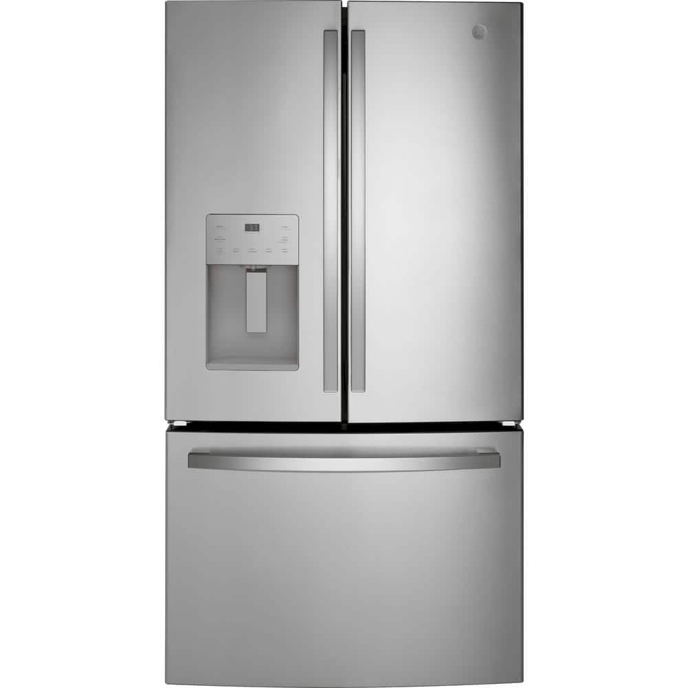 GE 25.6 cu. ft. French Door Refrigerator in Fingerprint Resistant Stainless Steel, ENERGY STAR GFE26JYMFS - $1498