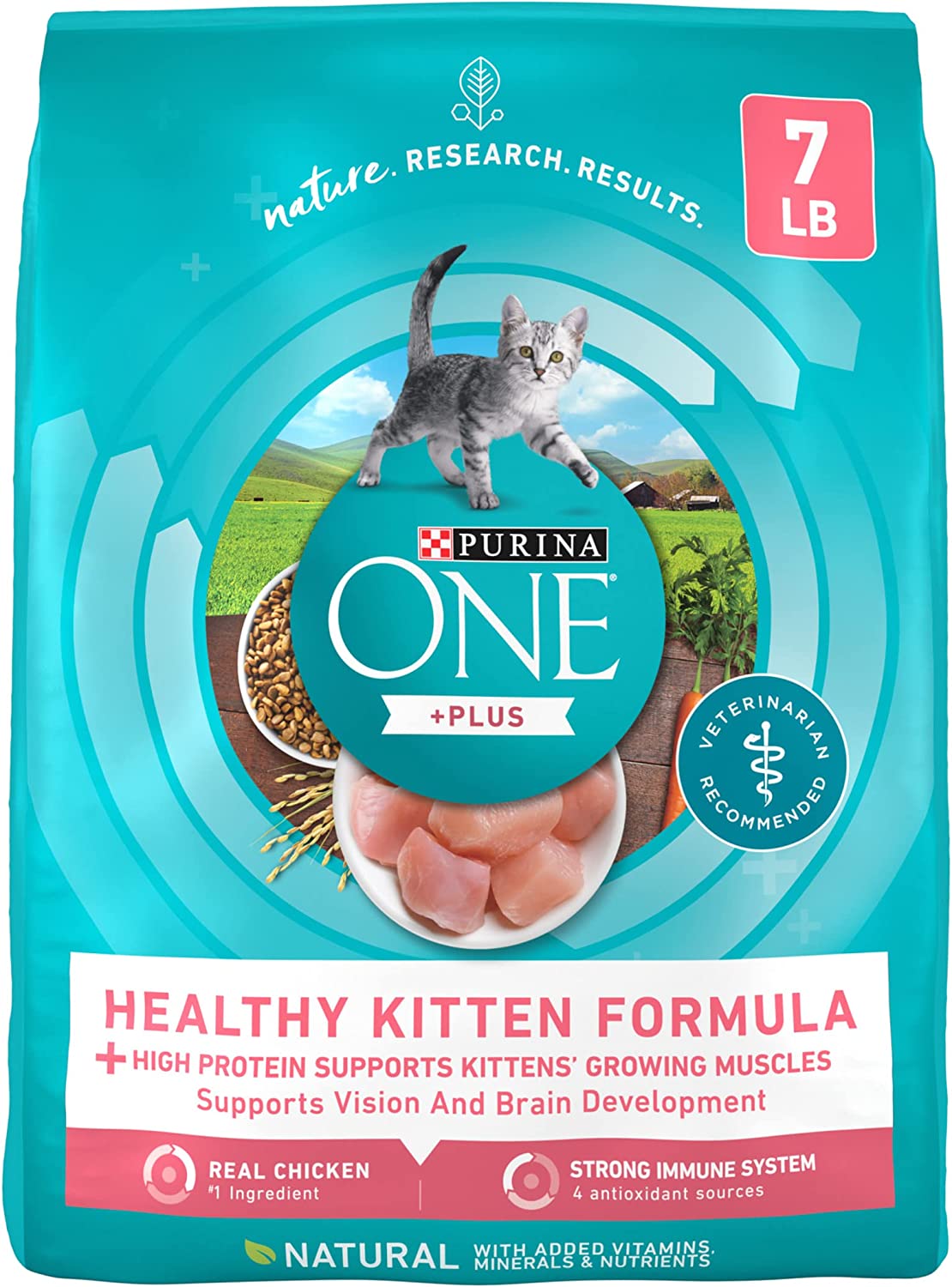 Purina ONE Healthy Kitten Dry & Wet Kitten Food 7LB $5.87