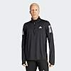 adidas Men's Own the Run 1/2-Zip Jacket (Black)  $24 + Free Shipping