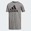 adidas Kids' M&eacute;lange Badge of Sport T-Shirt (Medium Grey) $6.75 + Free Shipping