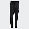 adidas Men's Essentials Fleece Regular Tapered Pants (Black/White) $11 + Free Shipping