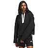 adidas Women's Fleece 3-Stripes Loose-Fit Hoodie (Black)