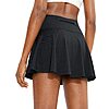 Santiny Pleated Tennis Skirt with 4 Pockets