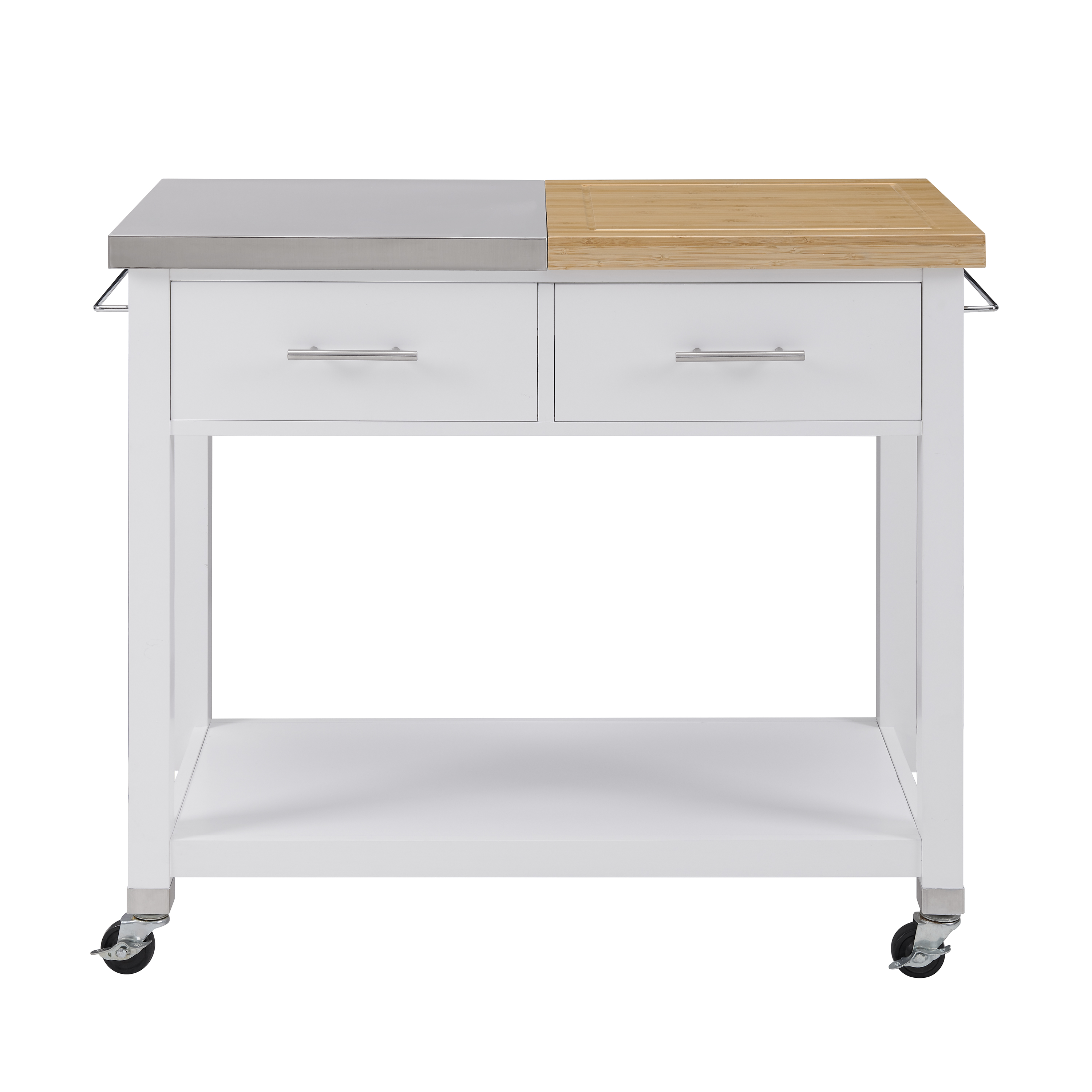 Better Homes & Gardens Maxwell Kitchen Cart (White/Brown) $78.00 + Free Shipping