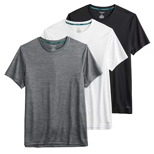 3-Pack Kohl's Men's Tek Gear Dry Tek Tees (Various Colors) $20 + Free Shipping on $49+