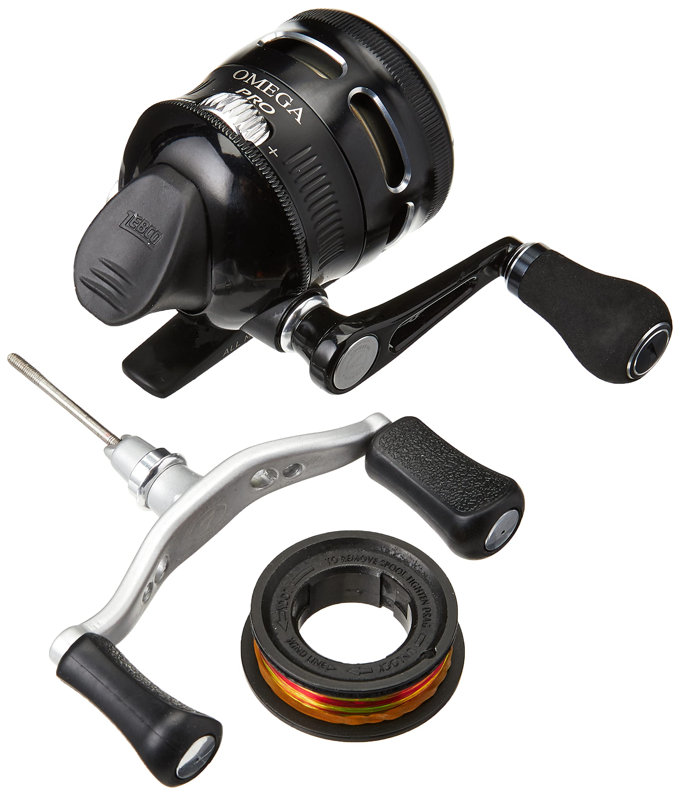 Zebco Omega PRO 3SZ SC Fishing Reel w/ 10 Line & 7 Bearings (6