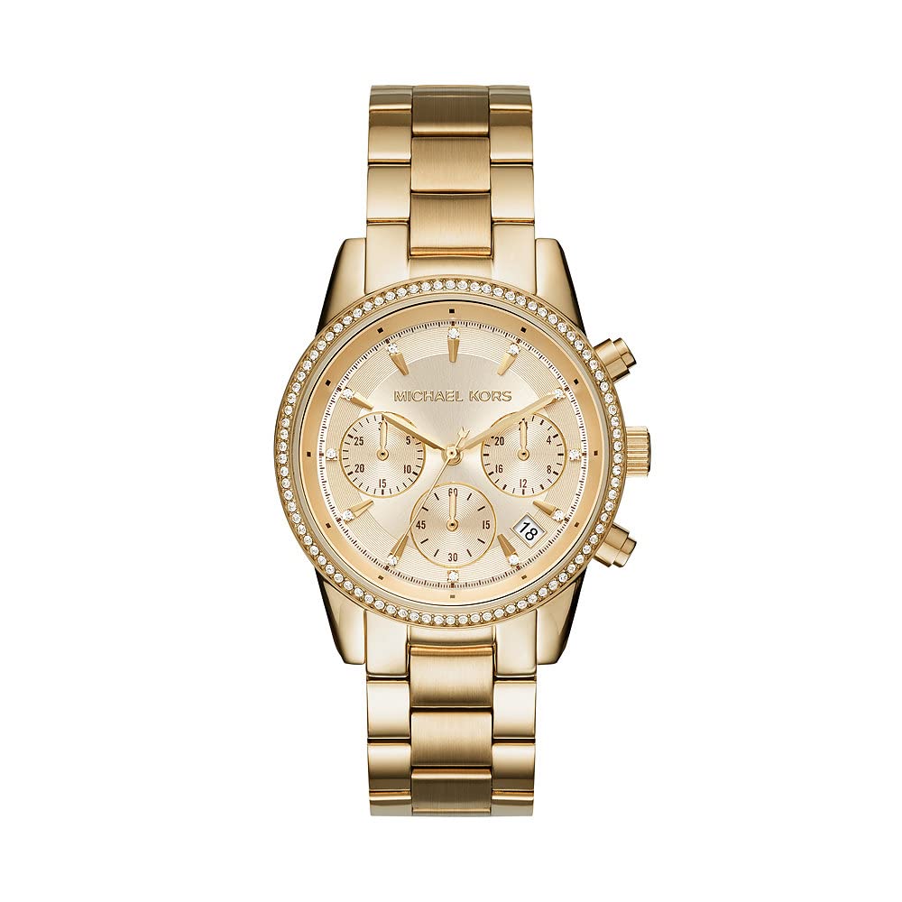 Michael Kors Women's Ritz Gold-Tone Watch (MK6356) $112 + Free Shipping