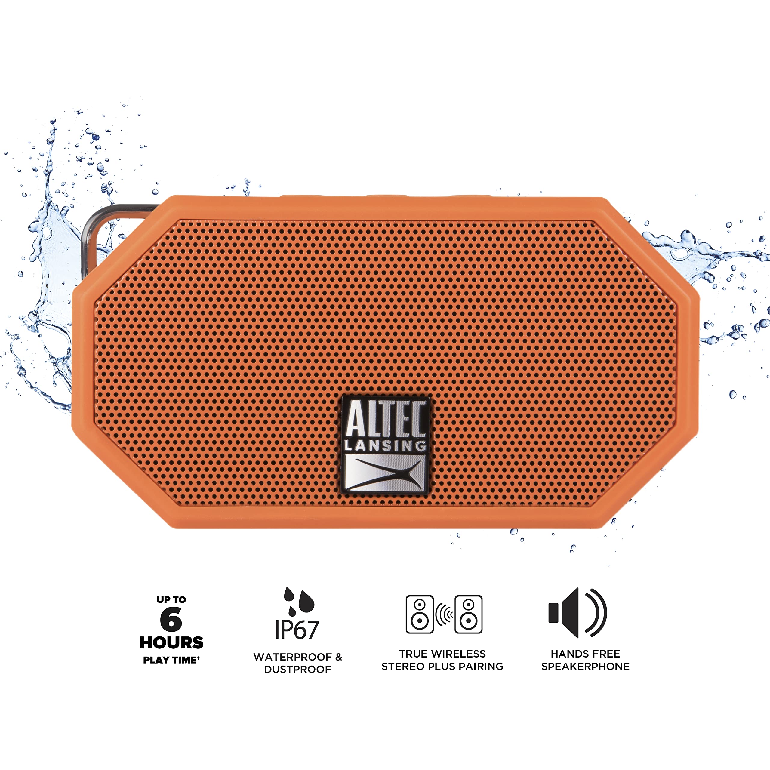 Altec Lansing Mini H2O Waterproof Speaker (Red) $11 + Free Shipping w/ Prime or on $25+