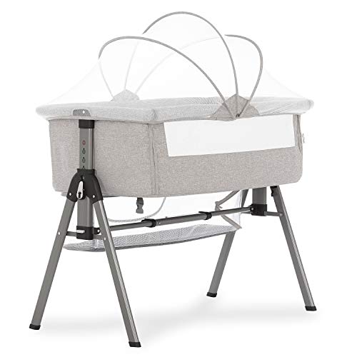Dream On Me Portable Lotus Bassinet & Bedside Sleeper w/ Carry Bag (Grey or Blue) $75.10 + Free Shipping