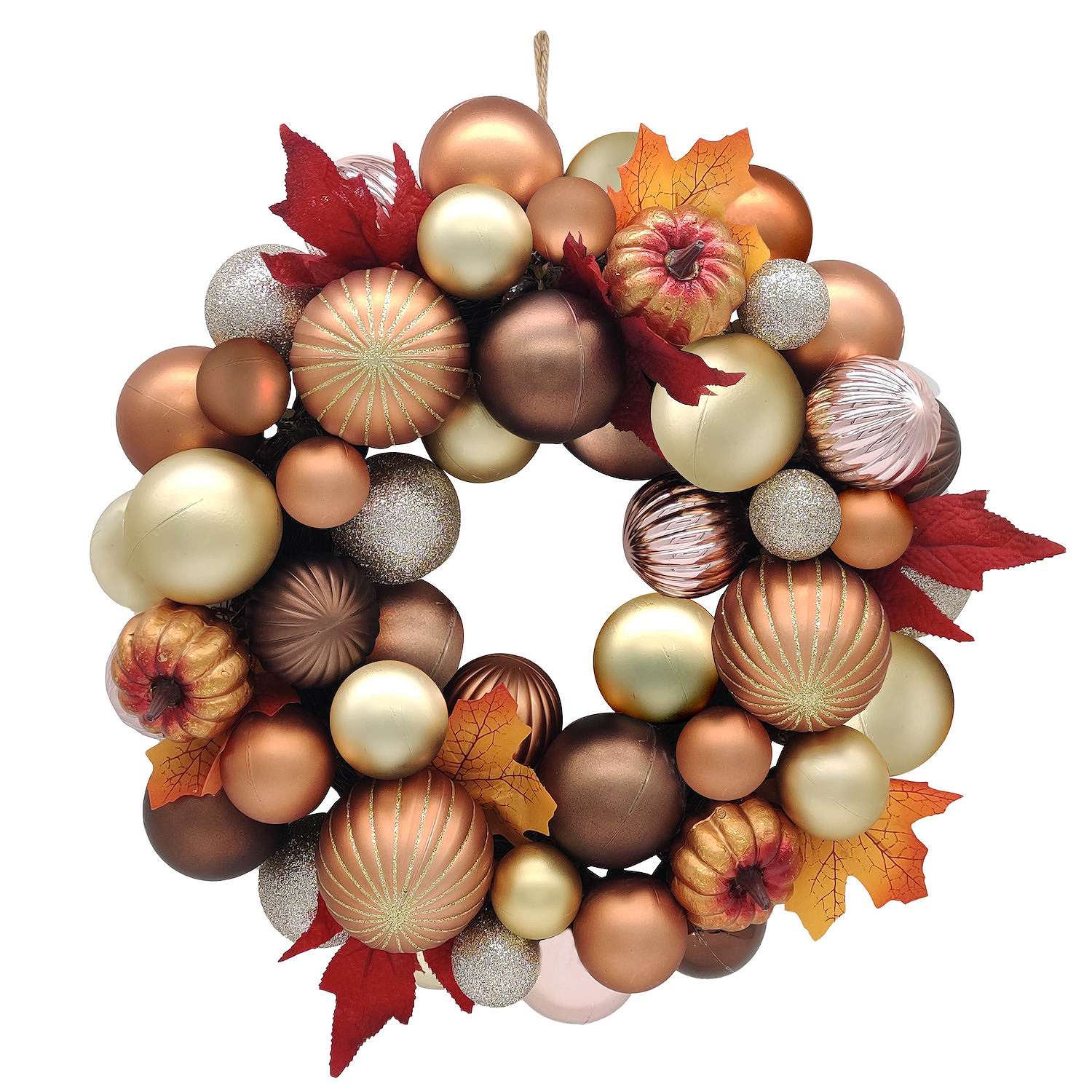 16" Celebrate Together Fall Wall Decor Bauble Wreath $24 + Free Store Pick Up at Kohl's or Free S/H on $49+