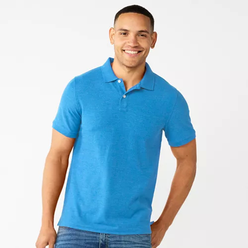 Sonoma Goods For Life Men's Pique Polo Shirt (various) 10 + Free Store Pick Up at Kohl's or