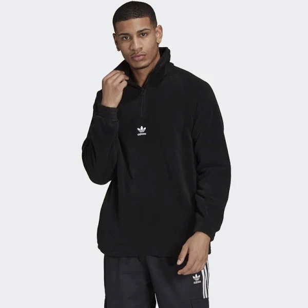 adidas Men's Adicolor Classics Teddy Fleece Half-Zip Jacket (Black) $19.60 + Free Shipping
