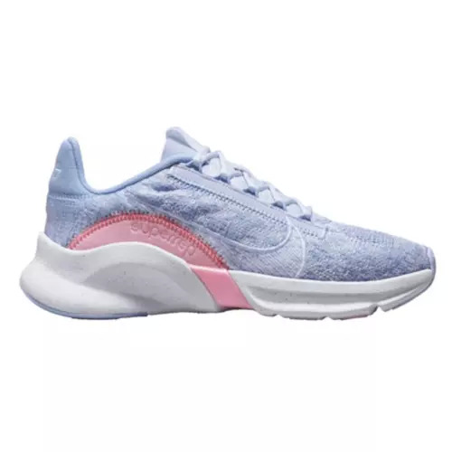 Nike Women #39 s SuperRep Go 3 FlyKnit Training Shoes (White/Grey) $29 96