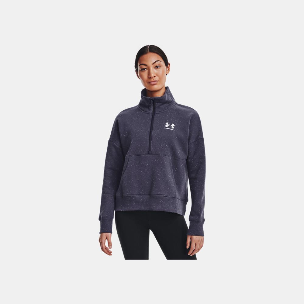 Under Armour Women #39 s UA Rival Fleece Half Zip Pullover (Tempered Steel
