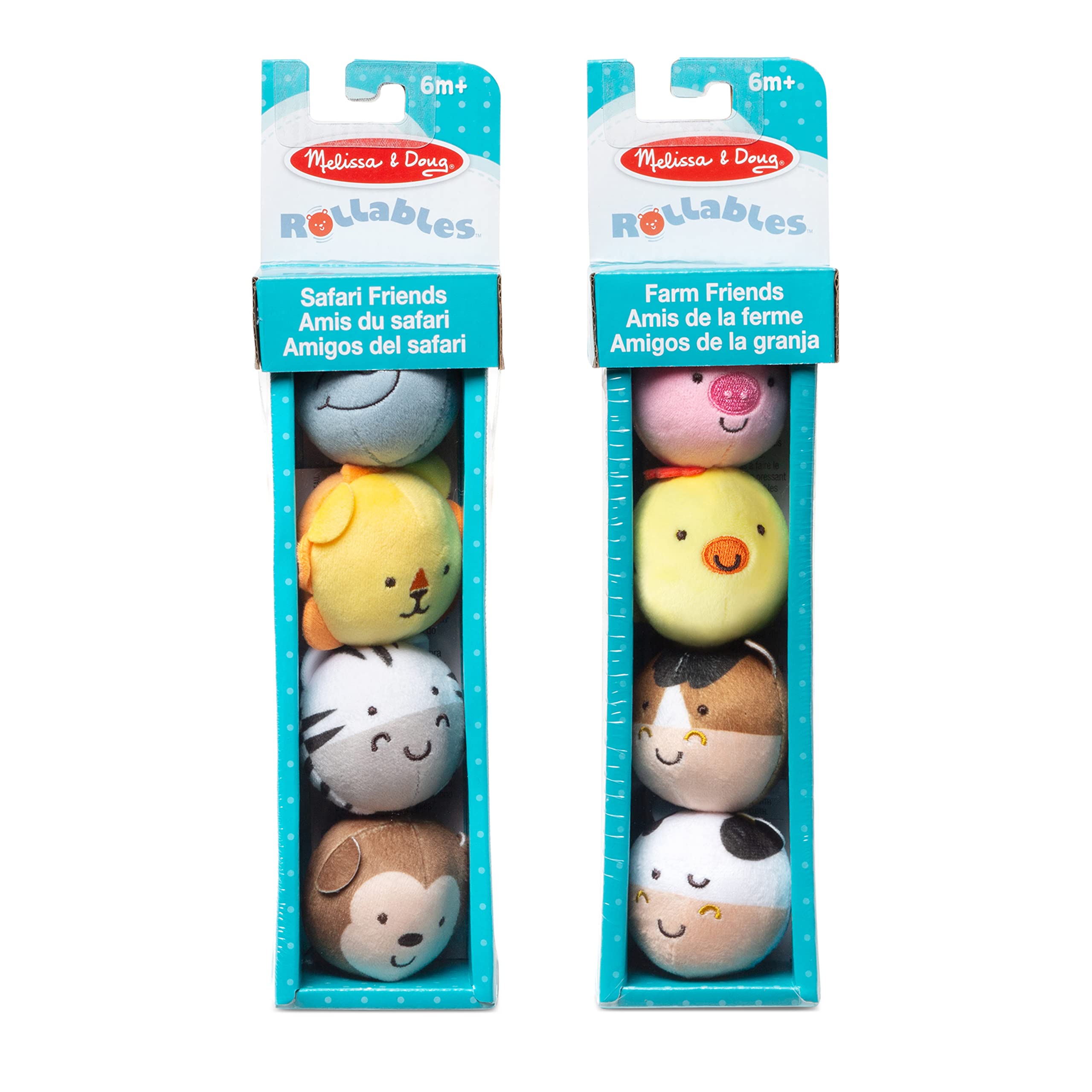 2-Pack Melissa & Doug Rollables Toy Set (Safari Friends & Farm Friends) $14.83 + Free Shipping w/ Prime or on $35+
