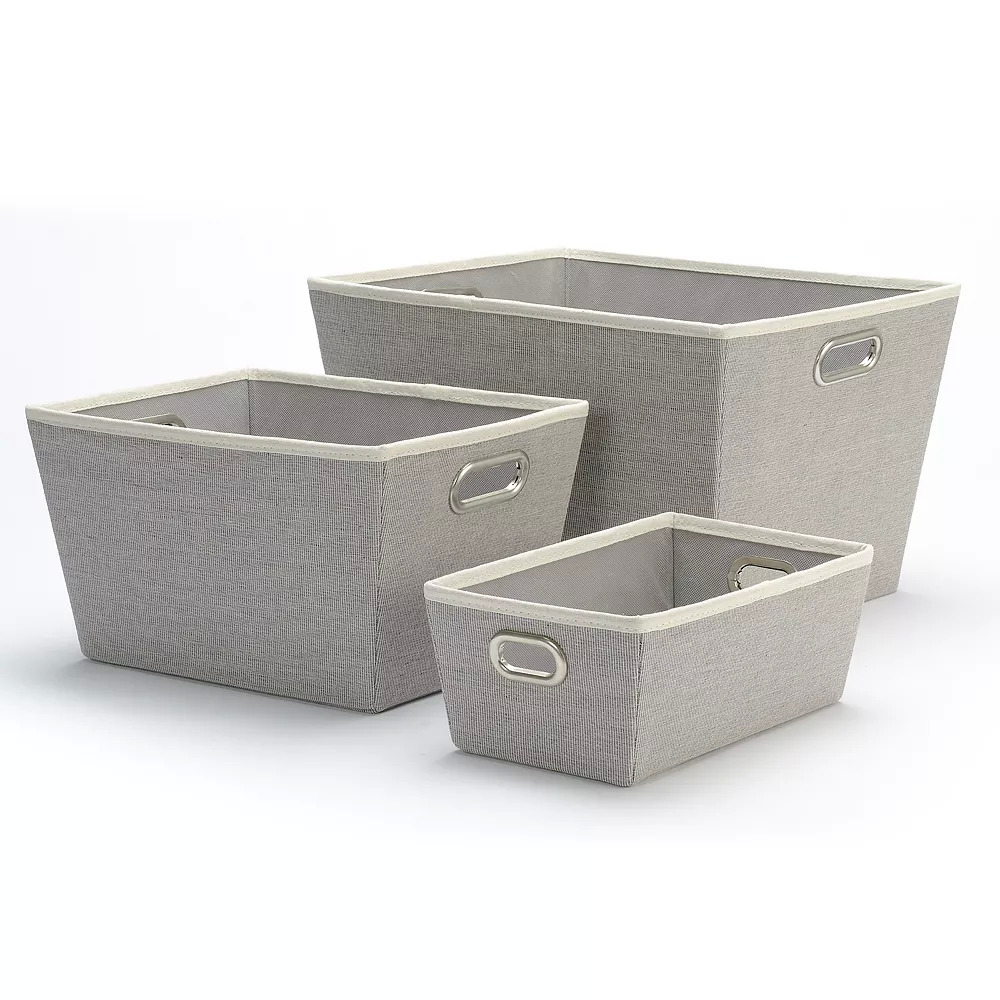 Kohl's Sonoma Goods For Life Canvas Storage Totes (3 colors, S, M, L) from 5.99 + Free Store
