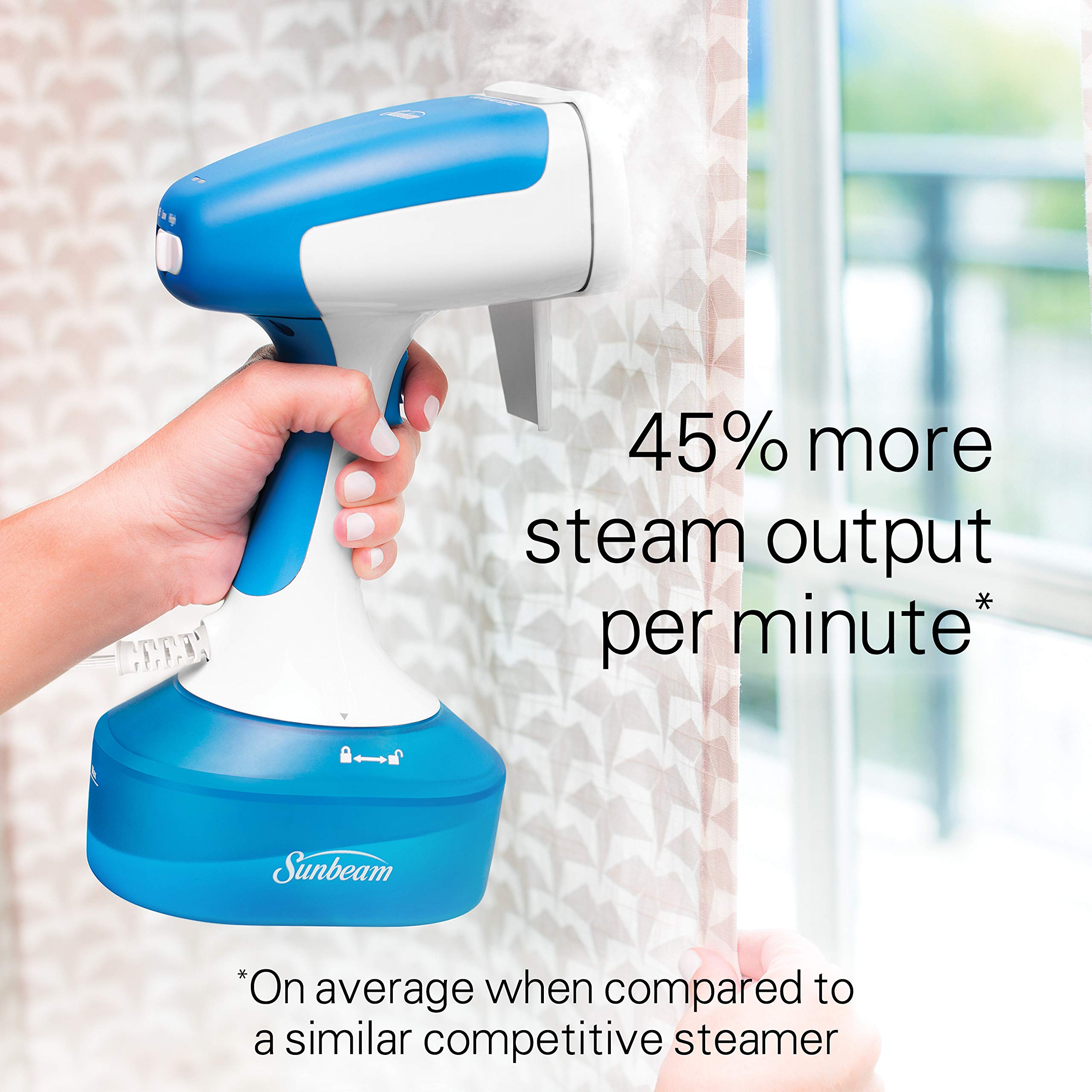 1200W Sunbeam Steam Burst Handheld Steamer for Clothing, Upholstery or