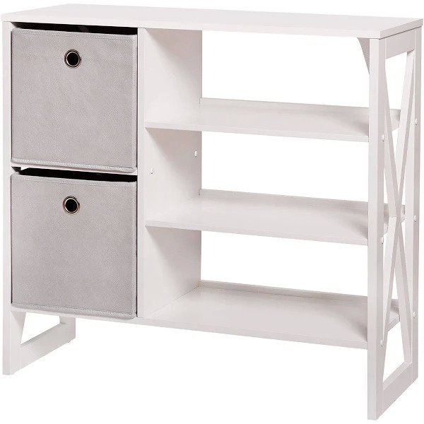 The Big One 2Drawer Storage Shelf Unit (White) 37.40 + Free Store