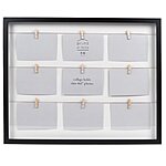 24&quot;x19.20&quot; Prinz Clothespin Wood Collage Picture Frame (Black) $14, More + Free S&amp;H w/ Walmart+ or $35+