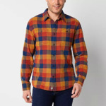 Mutual Weave Men's Regular Fit Long Sleeve Plaid Flannel Shirt (various) $15.40 + Free Store Pick Up at JCPenney or Free S/H on $75+