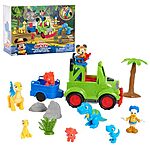 **Price Drop** 16-Piece Just Play Disney Junior Mickey Mouse Funhouse Dino Safari Rover Playset w/ Lights &amp; Sounds $11.55 + Free Shipping w/ Prime or on $35+