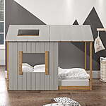 P'kolino Kid's House Twin Floor Bed (2 colors) $128 + Free Shipping