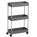 3-Tier Songmics Steel Frame Slim Rolling Utility Cart (Dove Gray) $14 + Free Shipping w/ Prime or on $35+