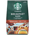 12-Ounce Starbucks Ground Coffee: Breakfast Blend, Sumatra, French Roast $7.99 + Free Store Pick Up at Walgreens on $10+