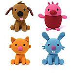 5-pc Sago Mini Plush Playset w/ 4 Animals &amp; Transforming Cardboard Playhouse $10.49 + Free Shipping w/ Prime or on $35+