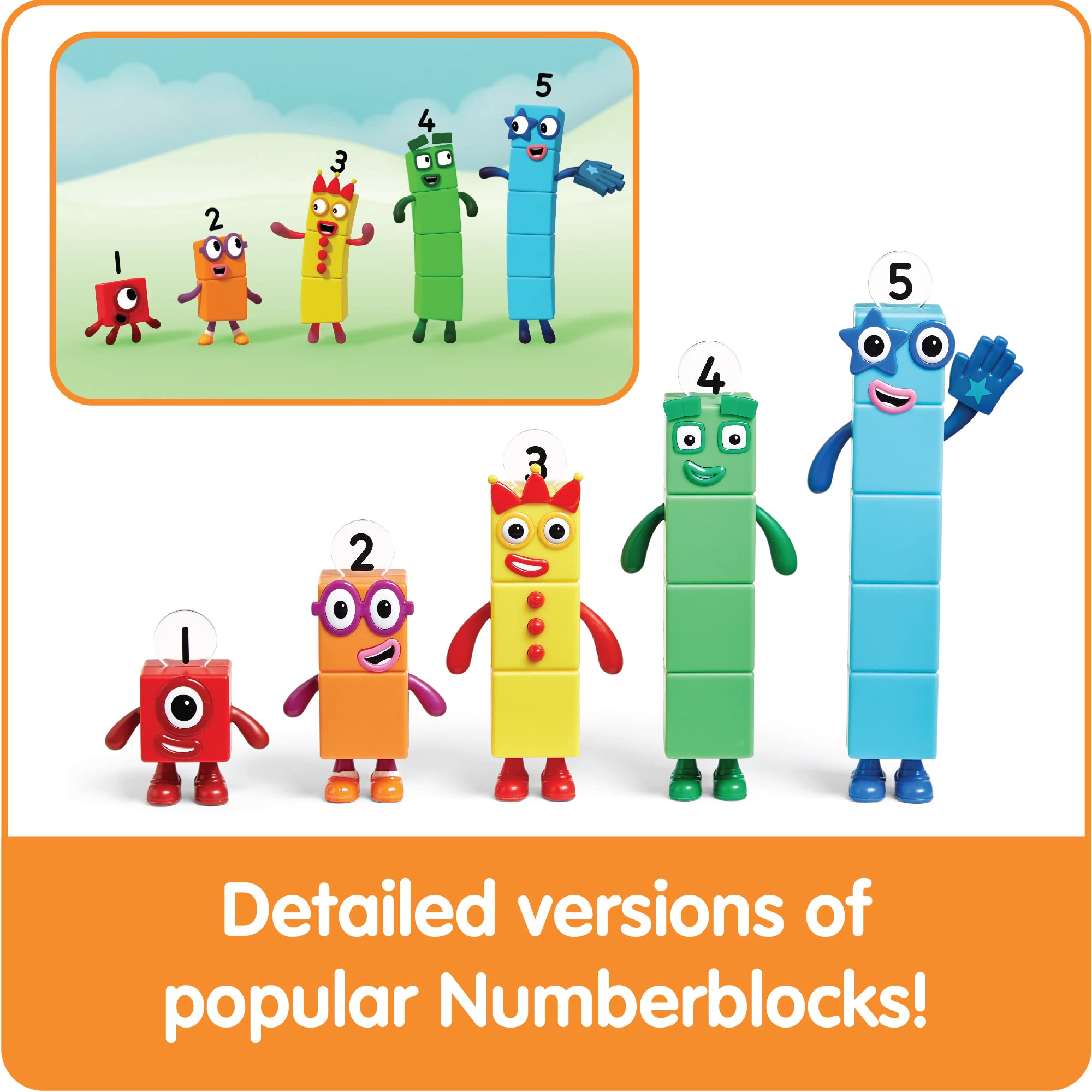 hand2mind Number Blocks Friends One to Five Action Figures Learning Playset $10 + Free Shipping w/ Prime or on $35+