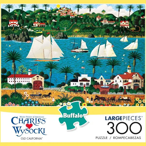 300-Piece Buffalo Games Charles Wysocki Old California Jigsaw Puzzle $6.59 + Free S&H w/ Walmart+ or $35+