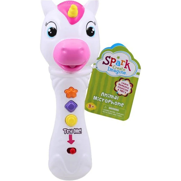 Spark Create Imagine Kids' Sing Along Unicorn Microphone (White) $6.90 + Free S&H w/ Walmart+ or $35+