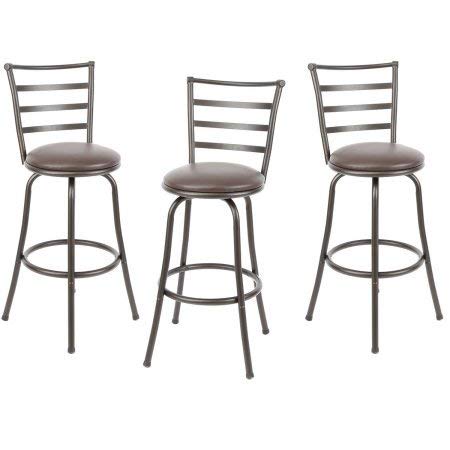 3-Pack Mainstays Adjustable 24" or 29" Swivel Barstool (Bronze) $65 ($21.66 each) + Free Shipping